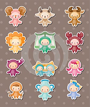 Cute zodiac stickers