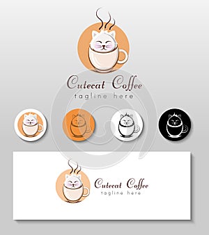 CuteCat Coffee - Brand Identity, Logo photo