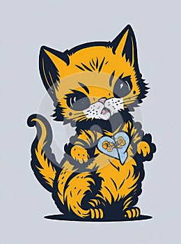 Cuteness Overload: Kitten Delight for Sticker and T-Shirt Bliss photo