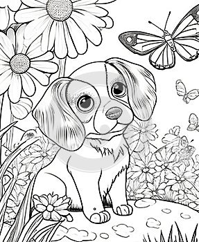 The Cutest Dog Coloring Pages for dog lovers