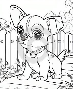 The Cutest Dog Coloring Pages for dog lovers