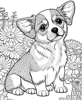 The Cutest Dog Coloring Pages for dog lovers