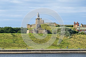 Cuthbert Collingwood Monument at the mouth of the Tyne near Newcastle