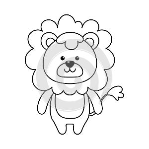 The Cutie Lion Colorless