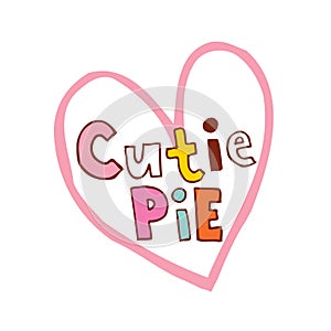 Cutie pie heart shaped design photo