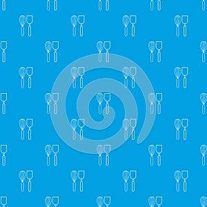 Cutlery bake pattern vector seamless blue