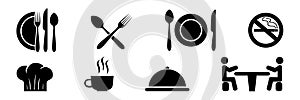 Cutlery set. Fork, spoon, knife. Realistic tableware. Kitchen utensil. Flat style. Vector illustration. EPS 10