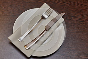 Cutlery on a teble