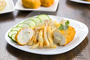 Cutlet de volaille with fries