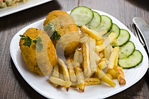 Cutlet de volaille with fries