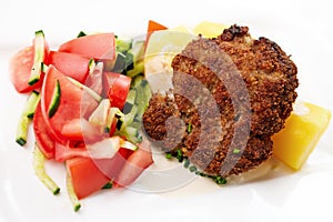 Cutlet with vegetables