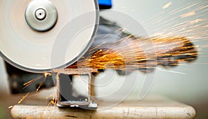 Cutoff wheel in action