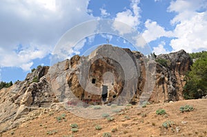 Cuts are also remains of ancient rock afyonkarahisar