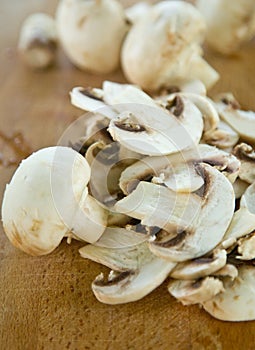Cutted champignons