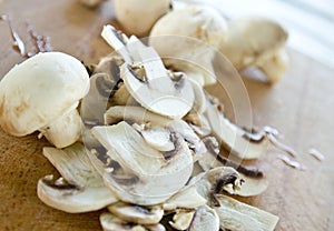 Cutted champignons
