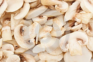 Cutted champignons