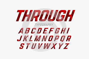 Cutted font
