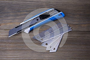 Cutter knife and spare blades