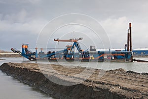 A cutter suction Dredger