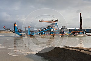 A cutter suction Dredger