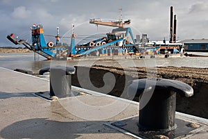 A cutter suction Dredger
