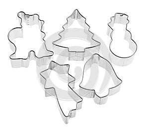 Cutters for sugarcraft with winter shapes photo