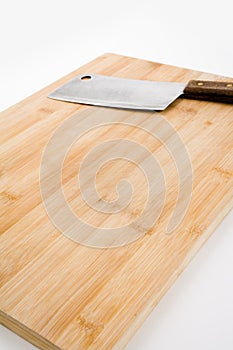 Cutting Board and Kitchen Knife