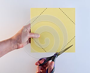 Cutting Corners White Background