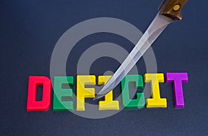 Cutting the deficit: effect of recession.