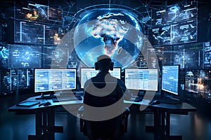 Cutting-edge control center. aI algorithms analyze and safeguard valuable against complex cyber threats.