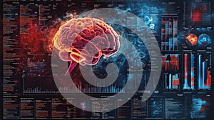 A Cutting-Edge Data Infographic on Brain Activity and Cognitive Functions