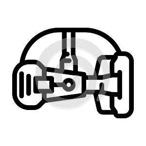 cutting edge design tech enthusiast line icon vector illustration photo