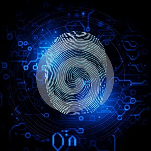 Cutting-Edge Fingerprint Scanner - Advanced Digital Security Technology
