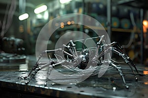 Hybrid Spiderbot Weaving a Complex Web with Advanced Robotics