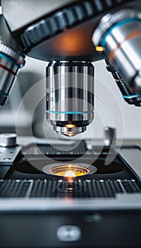 Cutting edge medical dna lab with advanced technology and microscopes for health analysis.