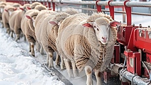 Cutting edge sheep shearing technology demonstrated at expansive sheep farming operation
