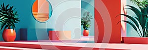 CuttingEdge Tech Startup Disrupting Traditional Business Models Wallpaper with Copy Space Graphic showcasing a modern photo
