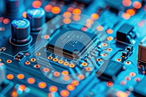 Cutting-Edge Technology. Computing and Programming theme concept