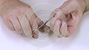 Cutting fingernails