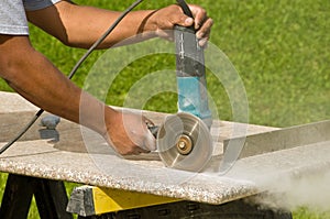 Cutting Granite Countertops