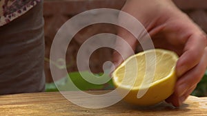 Cutting and Juicing Lemon