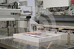 Cutting machine in a print s