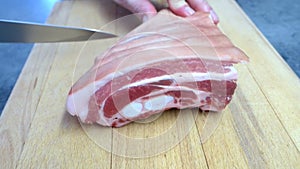 Cutting meat