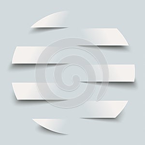 Cutting Paper HalfCircle Banners