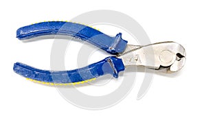 Cutting plier on white