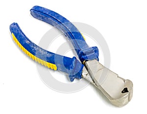 Cutting plier on white