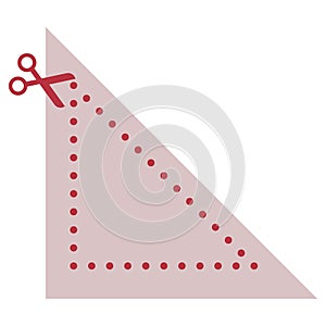 Cutting practice activites right angle shape symbol element for preschool scissors activity for motor skills development