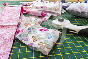 Cutting Strips of Fabric for Patchwork