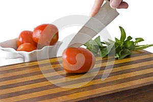 Cutting a Tomato
