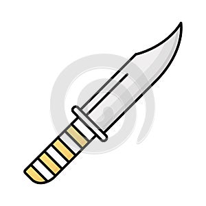 Cutting tool Fill color vector icon which can easily modify or edit